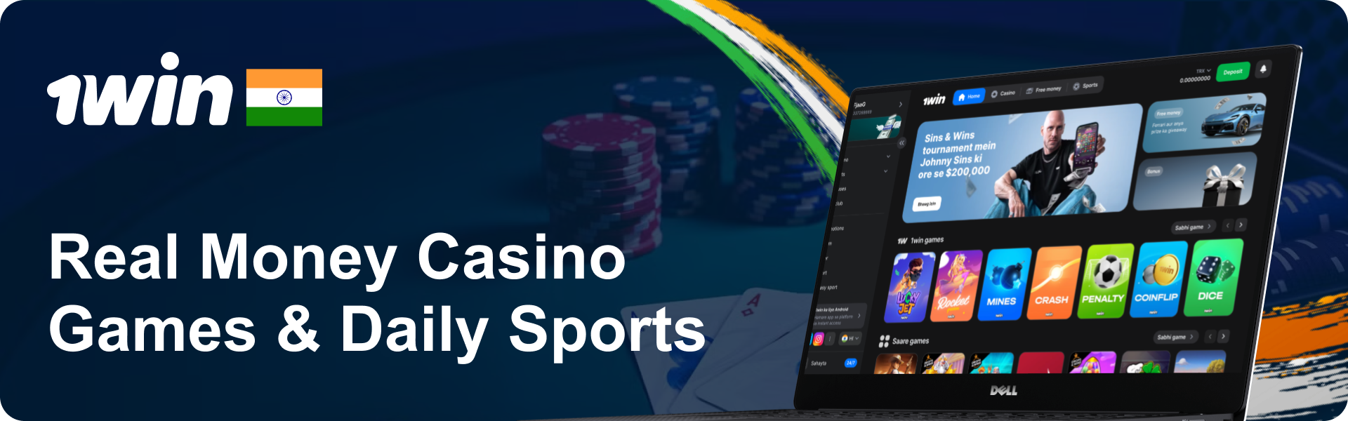 1Win India - Real Money Casino Games and Daily Sports Bets